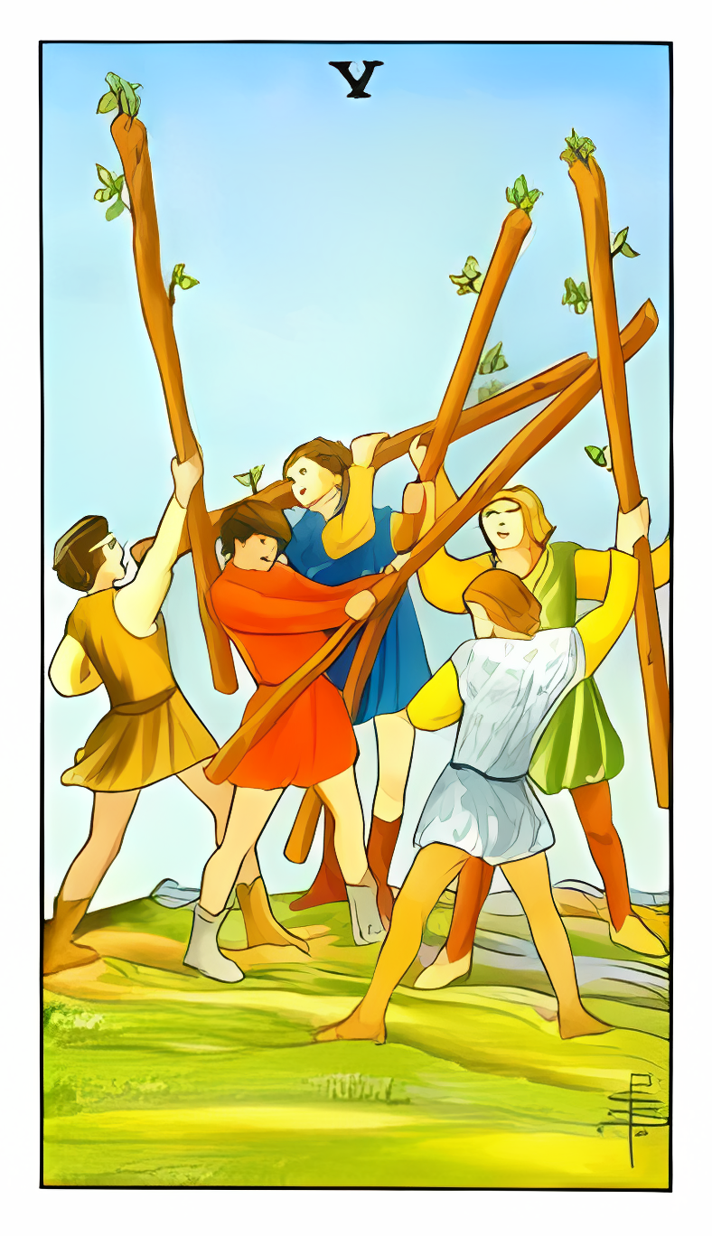 five-of-wands